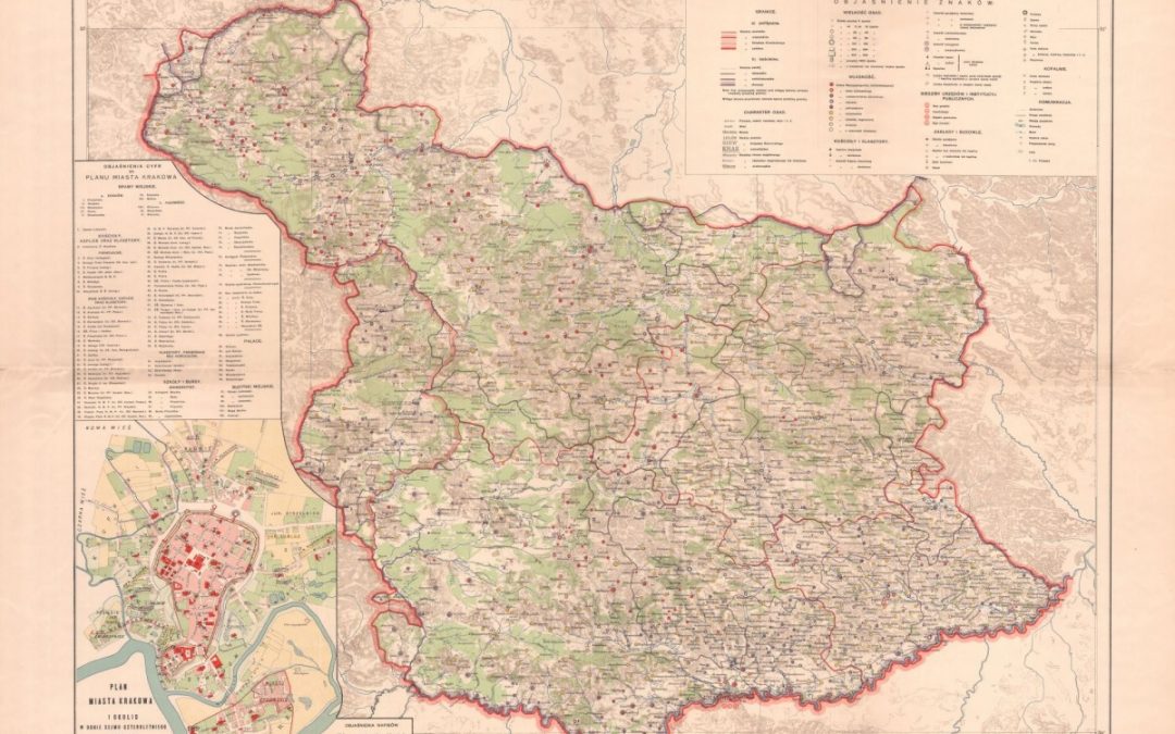 1788, Mapa województwa krakowskiego w dobie Sejmu Czteroletniego