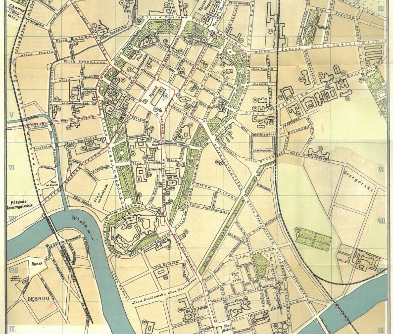 1912, Plan Miasta Krakowa J. Jezierskiego