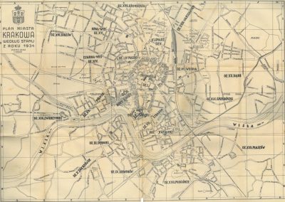 1934, Plan miasta Krakowa