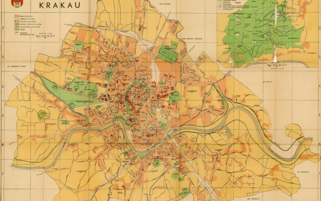 1941, Plan der Stadt Krakau