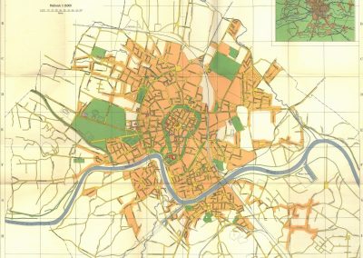 1942, Plan der Stadt Krakau