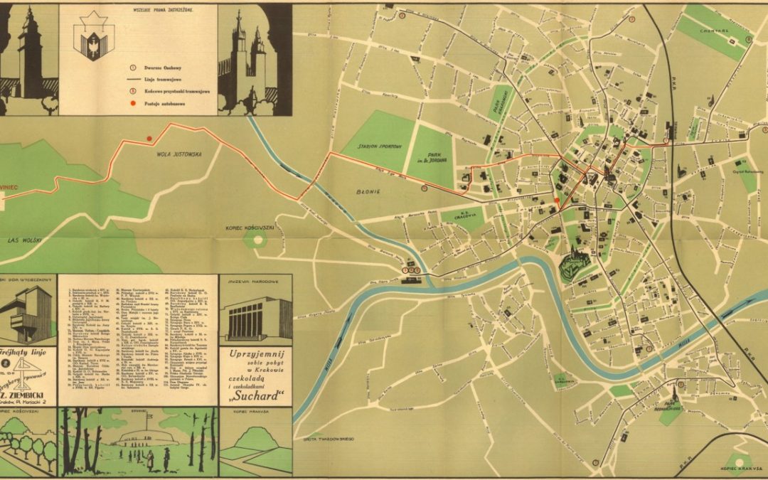 1936, Plan turystyczno-orientacyjny miasta Krakowa